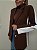 Maxi Blazer Alfaiataria Costanza Marrom e Off White - Imagem 8