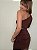 Vestido Curto Nula Manga Francesca Marrom - Imagem 8