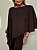 Blusa Capa Assimétrica Marcela Marrom Café - Imagem 7