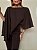 Blusa Capa Assimétrica Marcela Marrom Café - Imagem 2