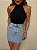 Saia Curta Jeans Claro Leonie - Imagem 5