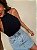 Saia Curta Jeans Claro Leonie - Imagem 7