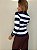 Blusa Tricot Listrada Adelaide Azul e Branca - Imagem 6