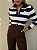 Blusa Tricot Listrada Adelaide Azul e Branca - Imagem 5