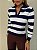 Blusa Tricot Listrada Adelaide Azul e Branca - Imagem 2