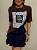 Maxi T-shirt Francesca Marrom - Imagem 1