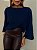 Blusa Tricot Matilde Azul Marinho - Imagem 1