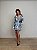 Vestido Curto Estampado Romina Azul - Imagem 7