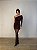 Vestido Curto Drapeado Adelaide Marrom - Imagem 7