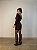 Vestido Curto Drapeado Adelaide Marrom - Imagem 5