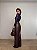 Calça Courino Wide Leg Francesca Marrom Escuro - Imagem 4