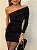 Vestido Curto Drapeado Adelaide Preto - Imagem 2