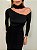 Blusa Gola Alta Ravena Preta - Imagem 5