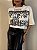 T-shirt Cropped Dora Off White Estampada - Imagem 5