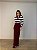 Blusa Tricot Listrada Adelaide Bordô e Branca - Imagem 3