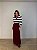 Blusa Tricot Listrada Adelaide Bordô e Branca - Imagem 4