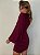 Vestido Curto Nula Manga Ravena Vermelho Bordô - Imagem 10