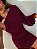 Vestido Curto Nula Manga Ravena Vermelho Bordô - Imagem 7