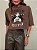 T-shirt Cropped Romina Marrom - Imagem 5