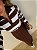 Blusa Tricot Listrada Adelaide Marrom e Branca - Imagem 3