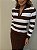 Blusa Tricot Listrada Adelaide Marrom e Branca - Imagem 8