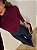 Body Drapeado Costanza Vermelho Bordô - Imagem 5