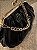 Bolsa Courino Drapeada Preta - Imagem 5
