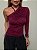 Blusa Drapeada Colcci Vermelho Bordô - Imagem 5