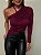 Blusa Drapeada Colcci Vermelho Bordô - Imagem 7