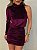 Vestido Curto Veludo Colcci Roxo Uva - Imagem 11