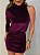 Vestido Curto Veludo Colcci Roxo Uva - Imagem 8