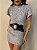 Vestido Curto Tricot Leonelle Cinza - Imagem 2