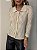 Blusa Tricot Transparência Solenna Bege - Imagem 7