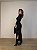 Vestido Midi Drapeado Solenna Preto - Imagem 4