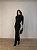 Vestido Midi Drapeado Solenna Preto - Imagem 1