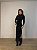 Vestido Midi Drapeado Solenna Preto - Imagem 6