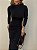 Vestido Midi Drapeado Solenna Preto - Imagem 9