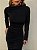 Vestido Midi Drapeado Solenna Preto - Imagem 3