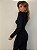 Vestido Midi Drapeado Solenna Preto - Imagem 10