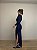 Vestido Midi Drapeado Solenna Azul - Imagem 3