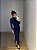 Vestido Midi Drapeado Solenna Azul - Imagem 7