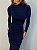 Vestido Midi Drapeado Solenna Azul - Imagem 2