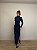 Vestido Midi Drapeado Solenna Azul - Imagem 1
