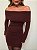 Vestido Curto Tricot Ravello Marrom - Imagem 8