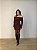 Vestido Curto Tricot Ravello Marrom - Imagem 4