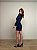 Vestido Curto Nula Manga Ravena Azul Marinho - Imagem 7