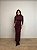 Vestido Midi Drapeado Solenna Marrom - Imagem 7