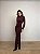 Vestido Midi Drapeado Solenna Marrom - Imagem 1