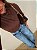 Body Drapeado Costanza Marrom - Imagem 5