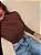 Body Drapeado Costanza Marrom - Imagem 1